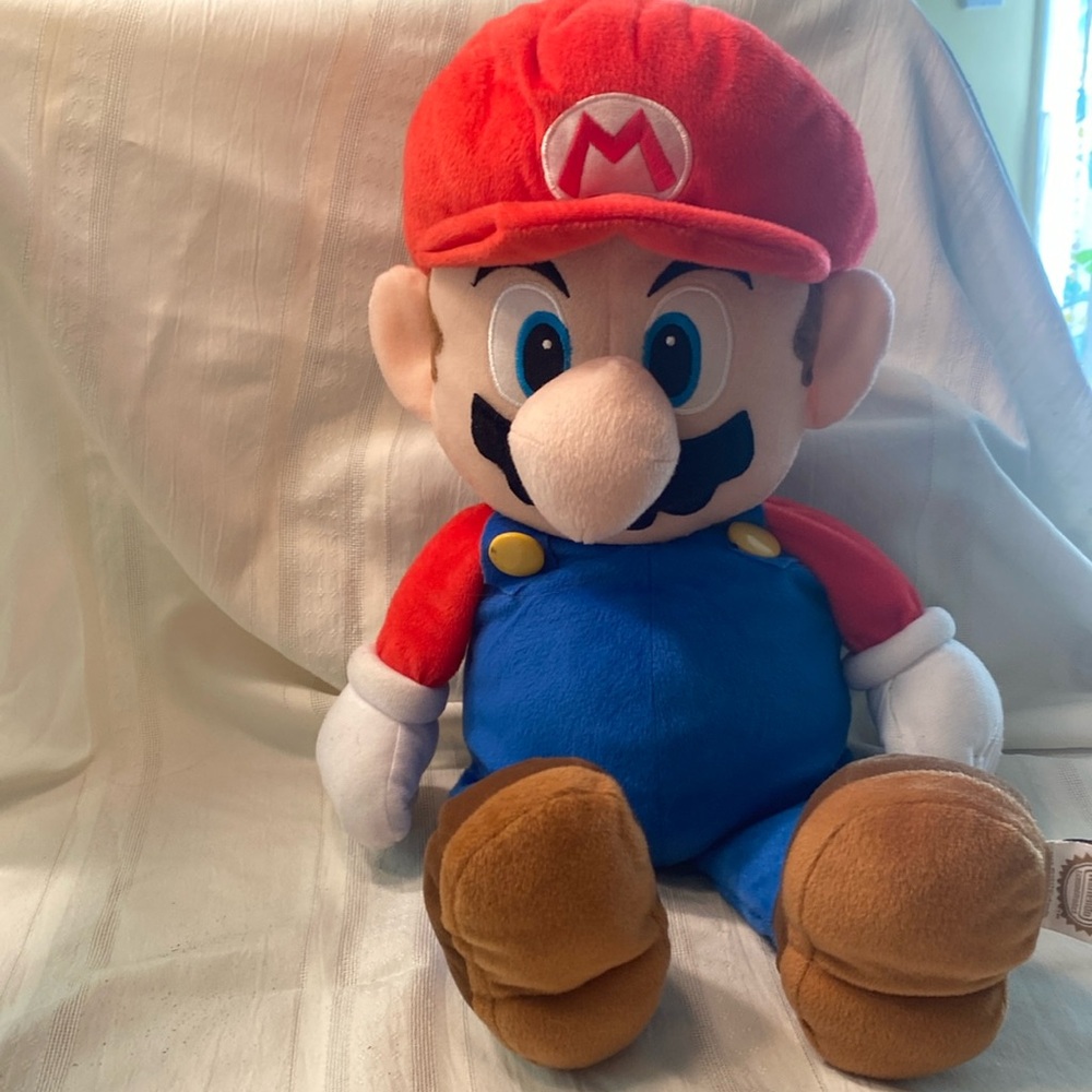 Super Mario stuffie with secret storage for pj’s or other items
